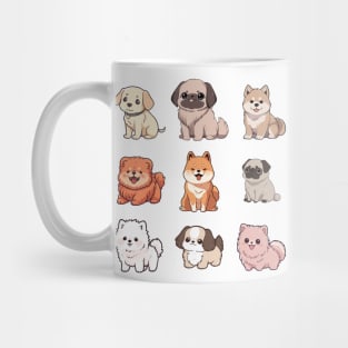 Cute Dog Sticker Pack Mug